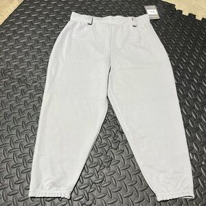 EASTON Youth Large YXL Pro Pull-Up Baseball Pants Grey - A164064 NWT